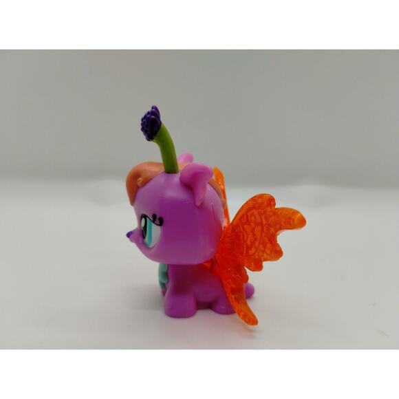Littlest Pet Shop LPS 2728 Purple Flower Orange Light Up Fairy - Glows - Picture 4 of 9